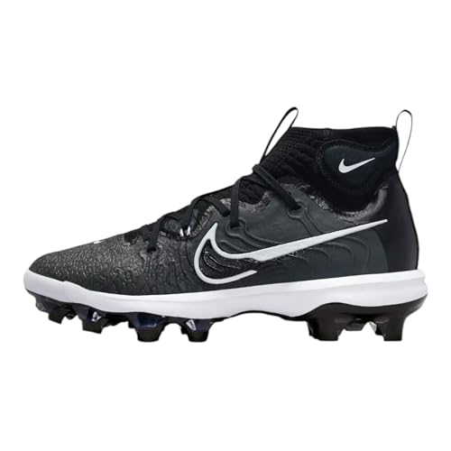 Men's Nike Alpha Huarache NXT Baseball Cleats - Black & Smoke Grey - 11.5 - NWOB