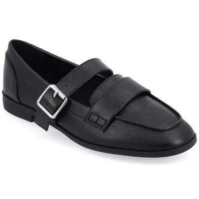 Women's Journee Collection Caspian Moc Toe Loafers - Black - 10 - NWOB