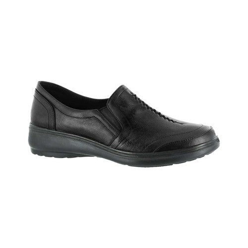 Women's Easy Street Ultimate Comfort Casual Slip On Shoes - Black - 7W - NIB