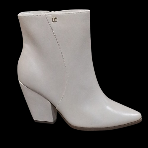 Women's Liz Claiborne Utopia Block Heel Booties - Cream - 7.5W - NWT