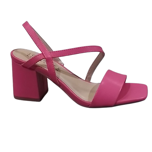 Women's Journee Collection Lirryc Block Heel Sandals - Magenta - 6W - NIB