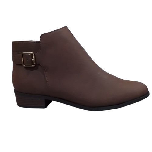 Women's St John's Bay Reeves Stacked Heel Ankle Booties - Chocolate - 9 - NWT