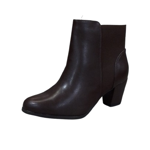 Women's East 5th Aura Block Heel Ankle Boots - Chocolate - 8W - NIB