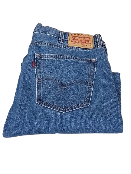 Men's Levi's 505 Regular Fit Straight Leg Jeans - Stonewash - 38x30 - NWOT