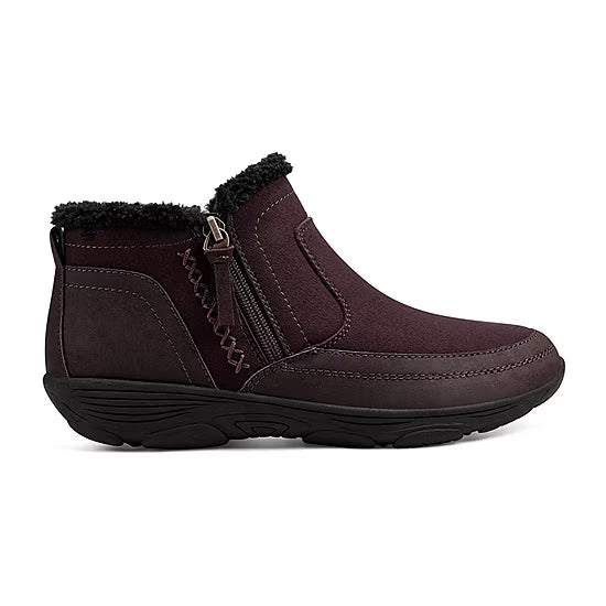 Women's Easy Spirit Verry2 Flat Heel Winter Boots - Chocolate Torte - 9W - NWOB