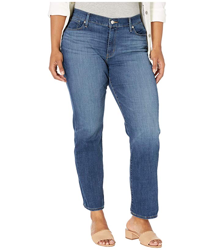 Women's Levi's Plus Size Classic Straight Leg Jeans Lapis Waterfall 22W S NWT