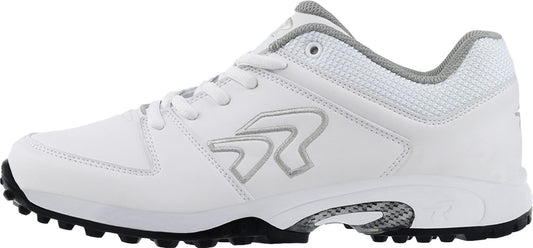 Women's Ringor Flite Softball Turf Shoes - White & Silver - Various Sizes - NWOB