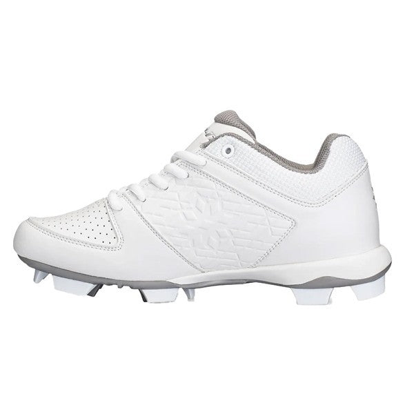 Little Girl's RIP-IT Diamond Molded Softball Cleats - White - 3Y - NWOB