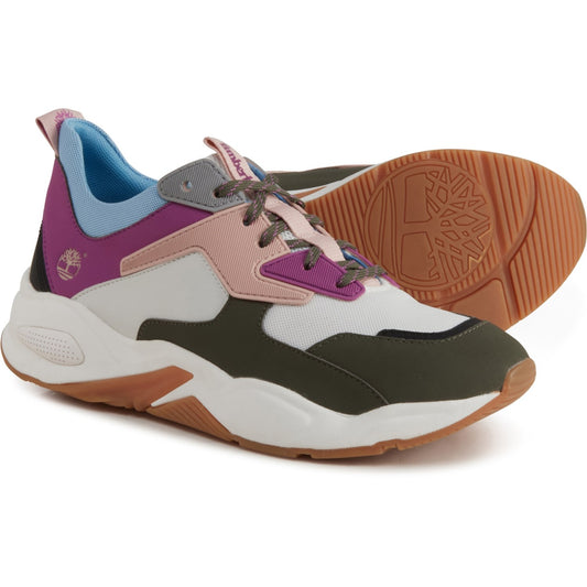 Women's Timberland Delphiville Sneakers - Dark Green/White/Purple NIB