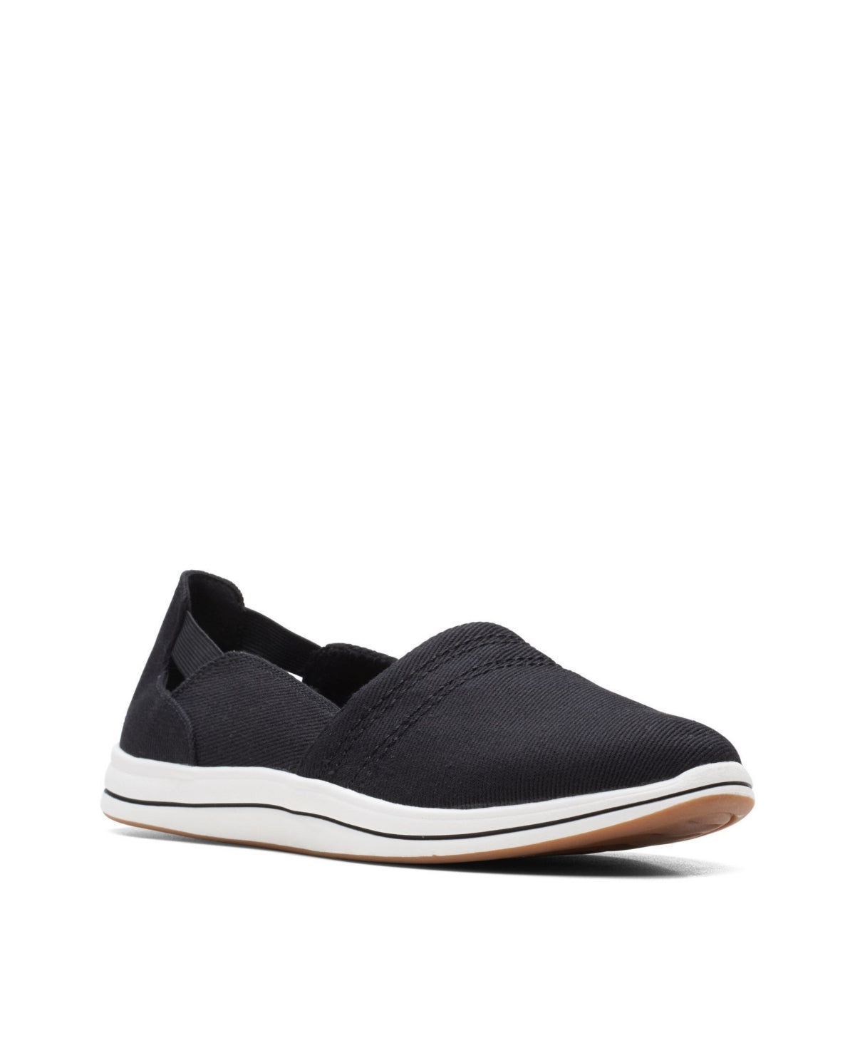 Women's Cloudsteppers by Clarks Breeze Step Slip On Shoes - Black - 6 - NIB