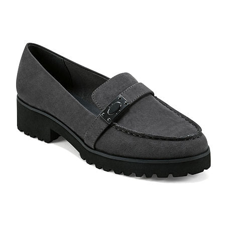Women's Easy Spirit Waverlie2 Moc Toe Loafers - Dark Grey - 8 - NIB