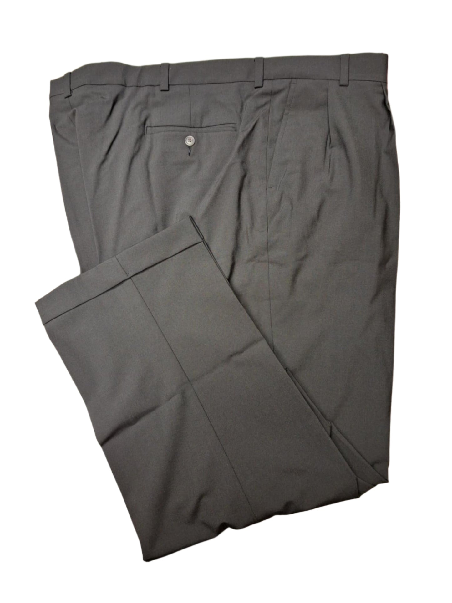 Lands' End Men's Comfort Stretch Pleated Front Wool Suit Trouser 48x31 NWOT