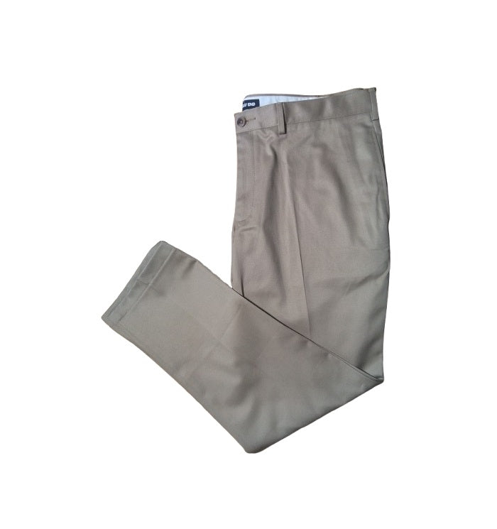 Lands' End Men's Slim Fit Plain Front No Iron Chino Pants - Khaki - 42x31 - NWOT