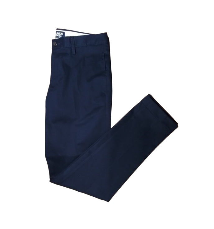 Lands' End Men's Slim Fit Plain Front No Iron Chino Pants - Navy - 36x36 - NWOT