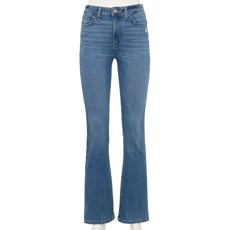 Women's Sonoma Goods For Life High-Waisted Flare Leg Jeans - Med Wash - 10 - NWT