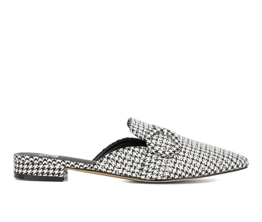 Women's New York & Company Olga Mules - Black & Clear - 7 - NIB