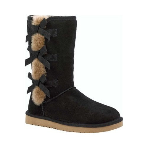 Women's Koolaburra by UGG Victoria Tall Winter Boots - Black - 8 - NIB