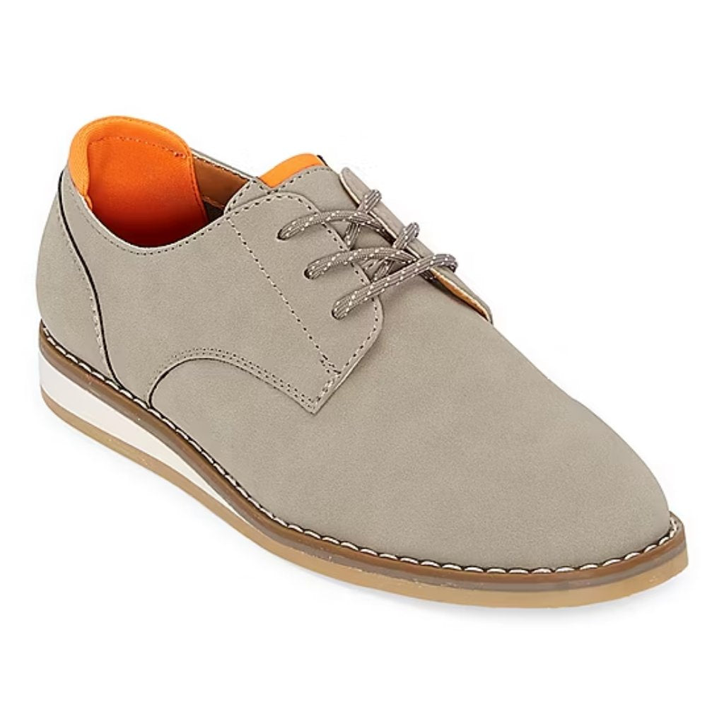 Boy's Therabouts Milford Jr Oxford Shoes - Grey - 3 - NIB