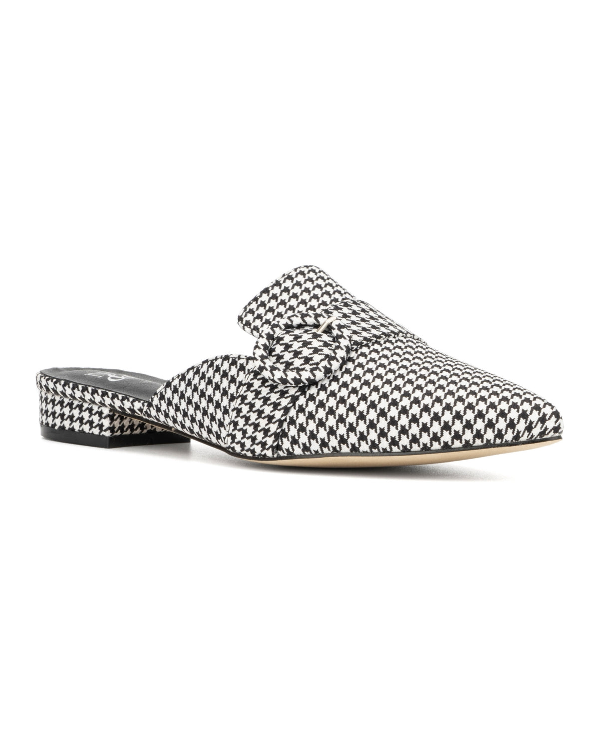 Women's New York & Company Parker Pointed Toe Mules - Black & White - 11 - NIB