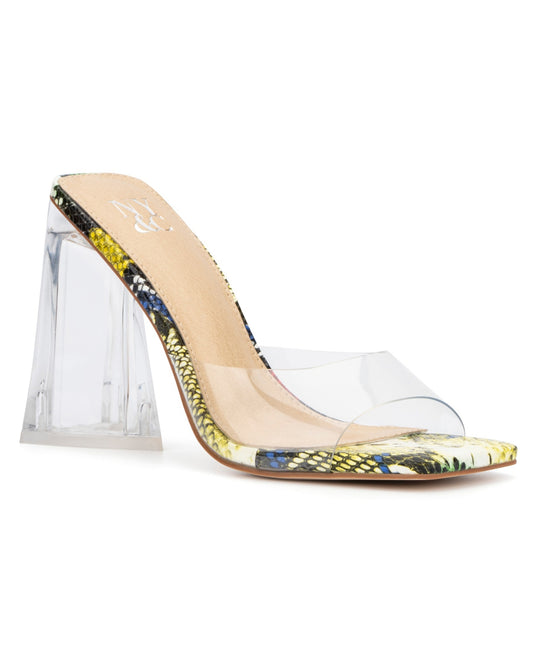 Women's New York & Company Heather Heeled Sandals - Multi - 11 - NIB