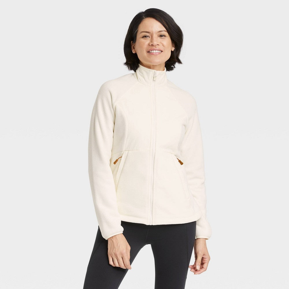 All in Motion Women's Polar-tec Fleece Jacket-XL-White-NWT