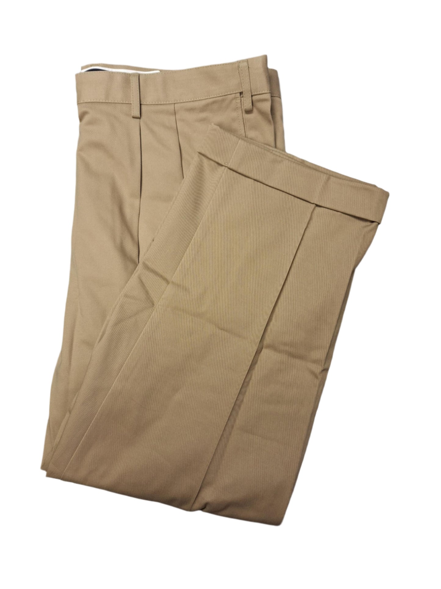 Lands' End Men's Comfort Waist Pleated Front Chino Pants 34" Inseam NWOT