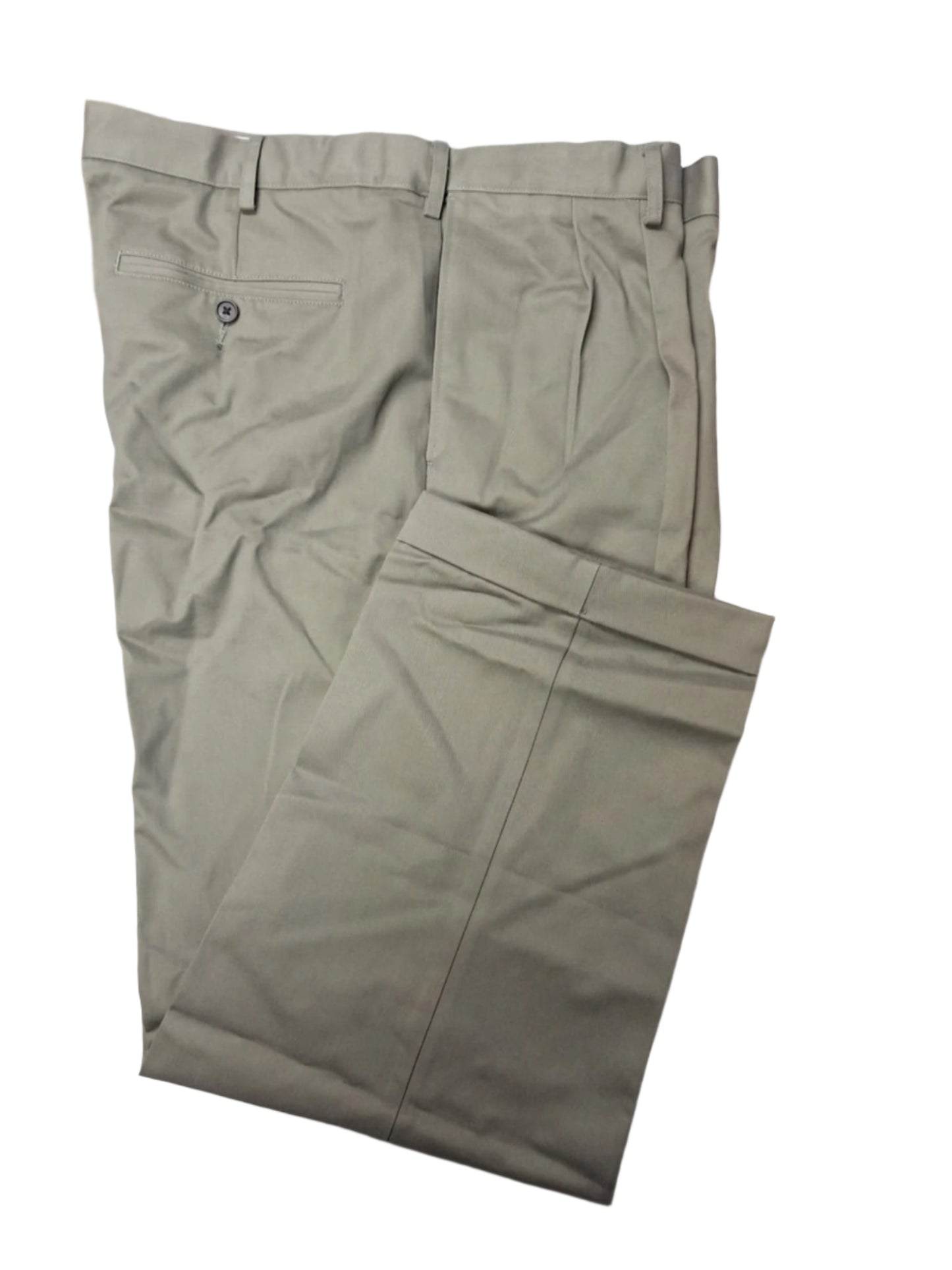 Lands' End Men's Comfort Waist Pleated Front Chino Pants 40x29 NWOT