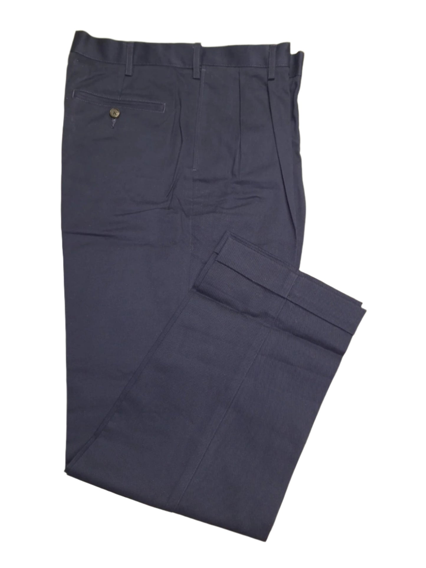 Lands' End Men's Comfort Waist No Iron Pleated Front Chino Pants 33x30 NWOT