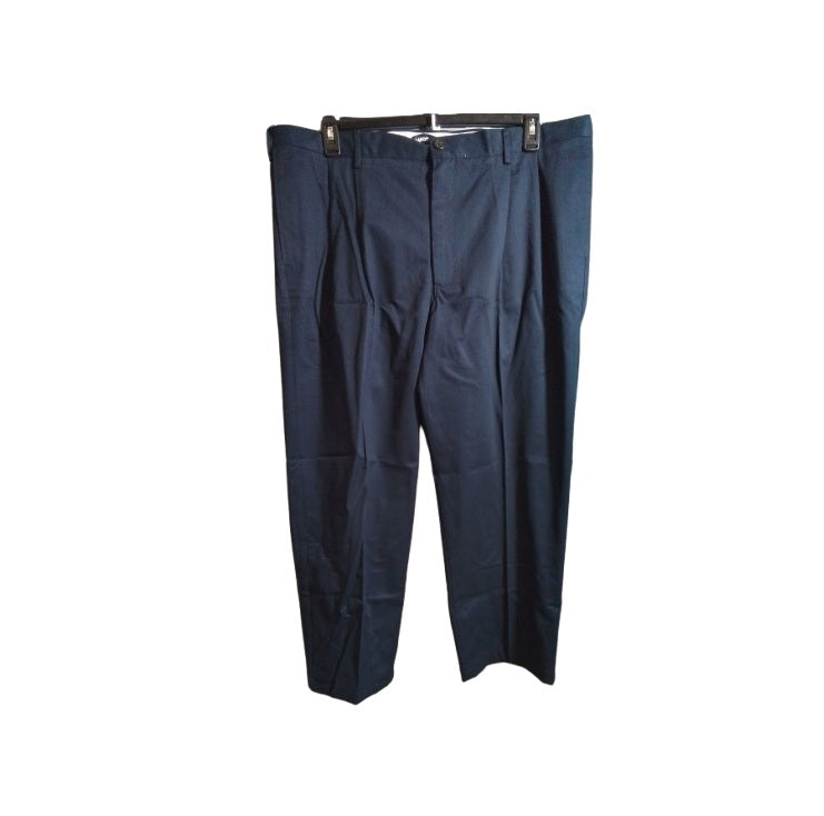 Men's Lands' End Comfort Waist Pleated No Iron Chino Pants 42x27 NWOT