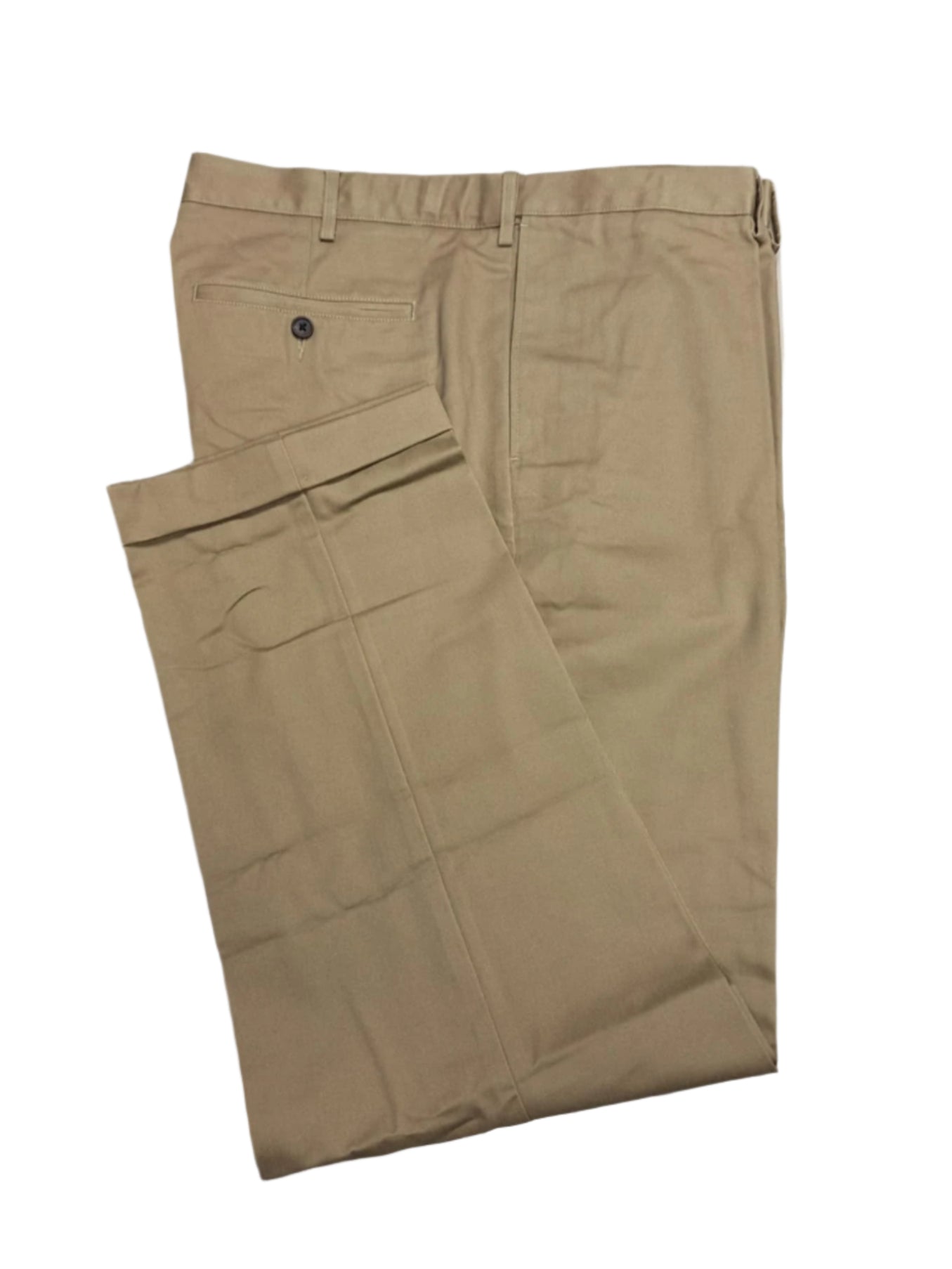 Lands' End Men's Comfort Waist No Iron Cuffed Hem Chino Pants 38x32 NWOT