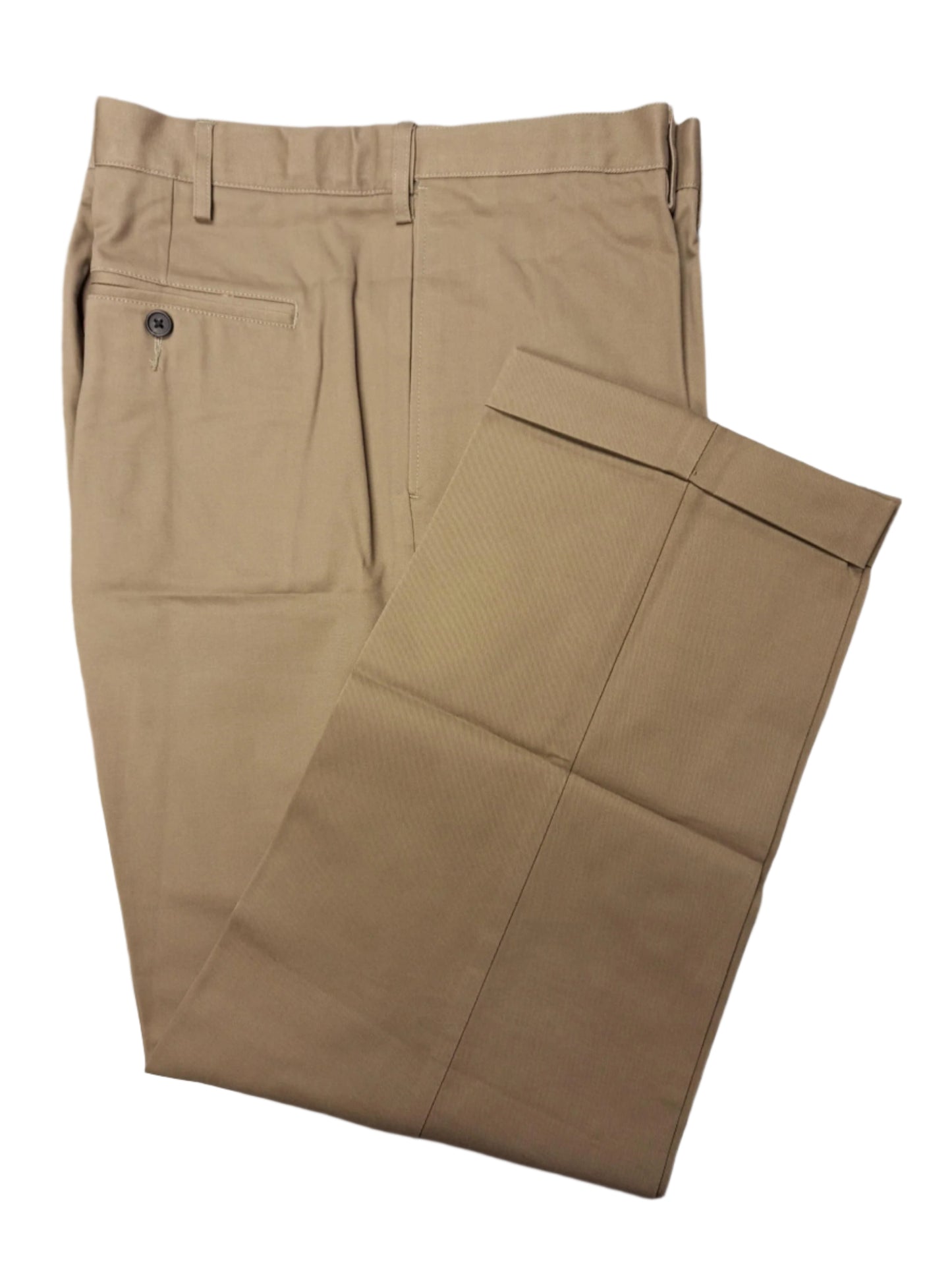 Lands' End Men's Comfort Waist No Iron Flat Front Chino Pants 38x29 NWOT