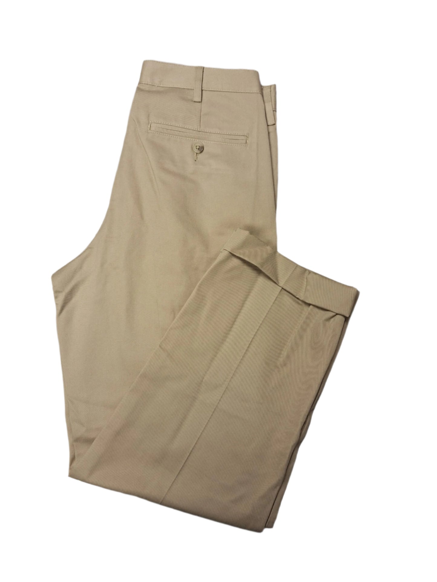 Lands' End Men's Traditional Fit Pleated Front Chino Pants 36x28 NWOT