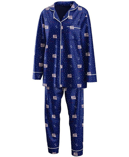 Women's Wear by Erin Andrews New York Giants Pajama Set - Large