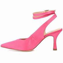 Women's Journee Collection Marcella Pointed Toe Stiletto Heel Pumps - Fuchsia - 6