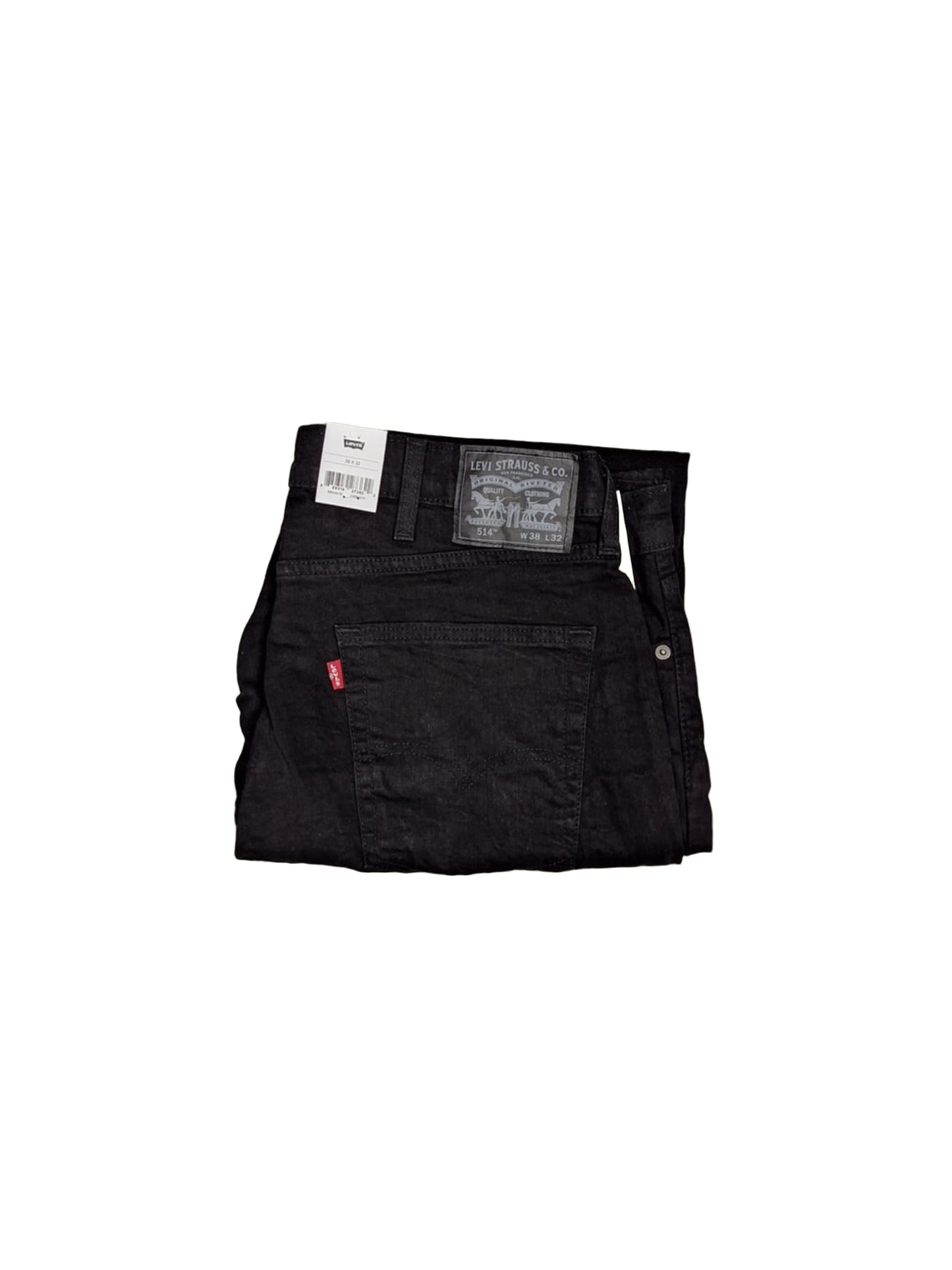 Men's Levi's 514 Straight Leg - Fit Flex Jeans - Native Black - 38x32- NWT