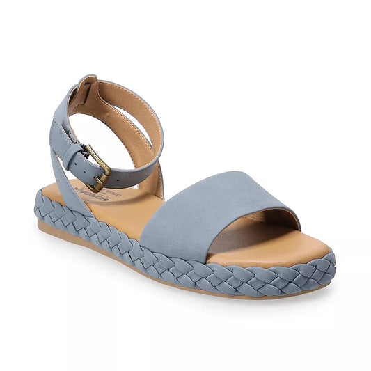 Women's Sonoma Goods For Life Jaylah Braided Sandals - Denim - 8 - NIB
