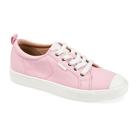 Women's Journee Collection Meesh Canvas Sneakers - Pink - 6 - NWOB