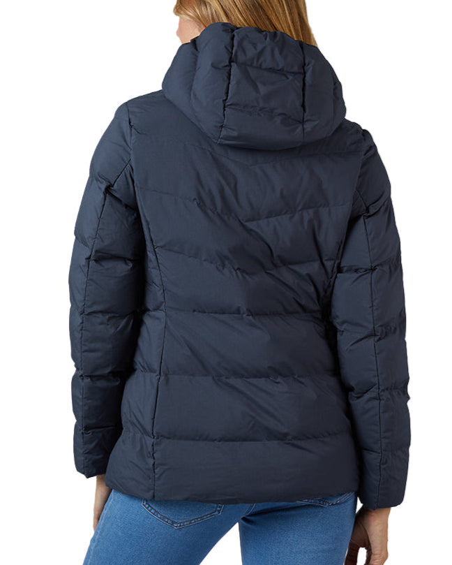 32 Degrees Women's Hooded Quilted Jacket L Blue NWT