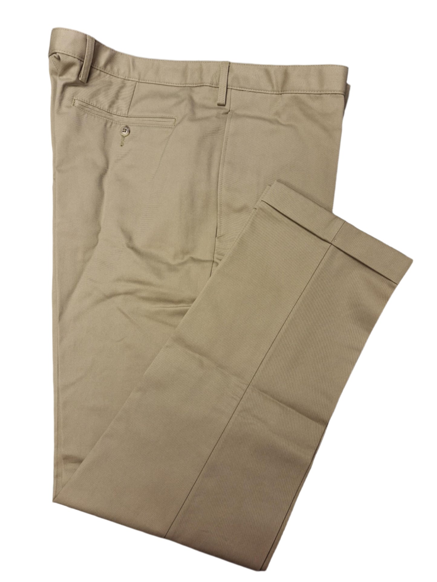 Lands' End Men's No Iron Tailored Fit Plain Front Chino Pants 33x31 NWOT