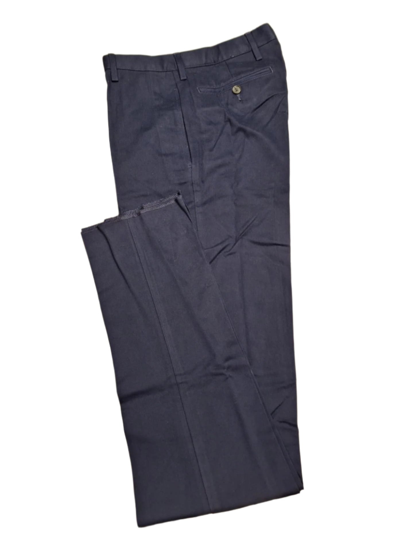 Lands' End Men's No Iron Tailored Fit Plain Front Chino Pants 30 UNHEMMED NWOT