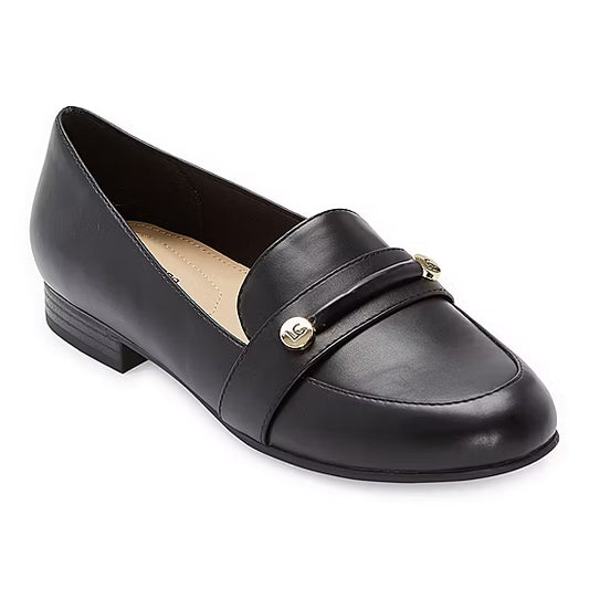 Women's Liz Claiborne Trish Loafers - Black - 8W - NIB