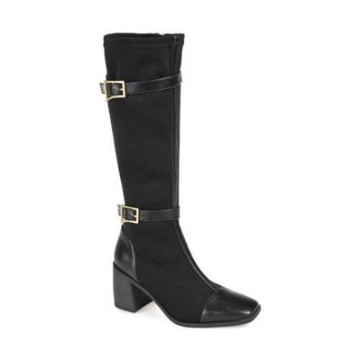 Women's Journee Collection Gaibree Stacked Heel Riding Boots - Black - 9W - NIB