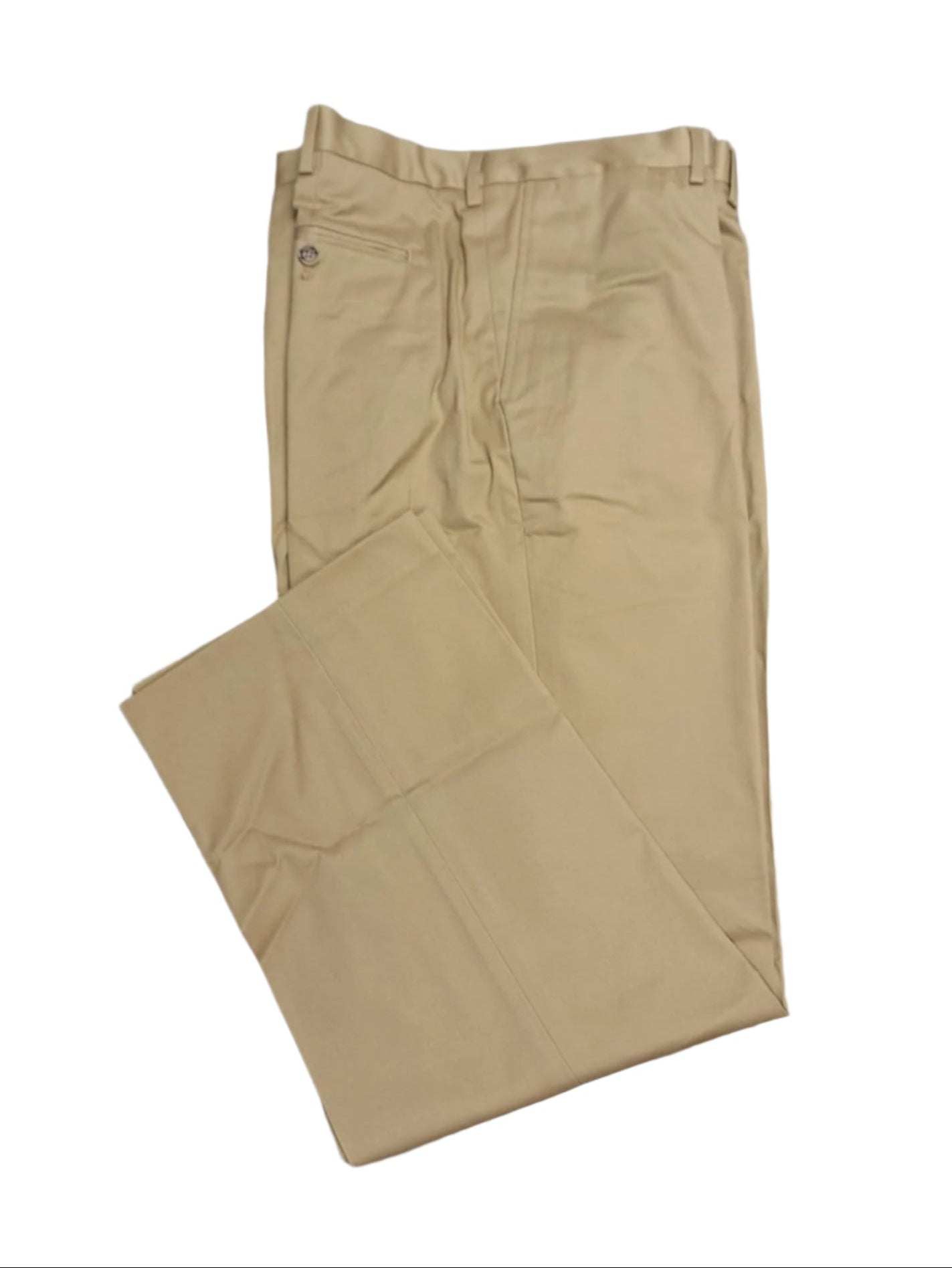 Lands' End Men's No Iron Traditional Fit Twill Pants 42x32 NWOT
