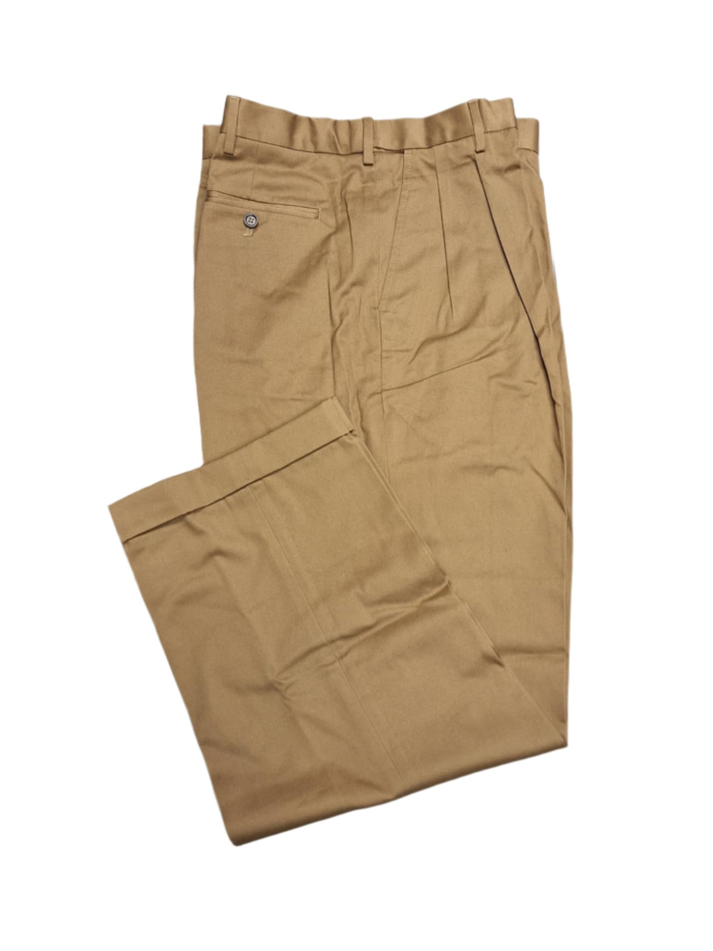 Lands' End Men's Comfort Waist Pleated Front Twill Pants 38x29 NWOT