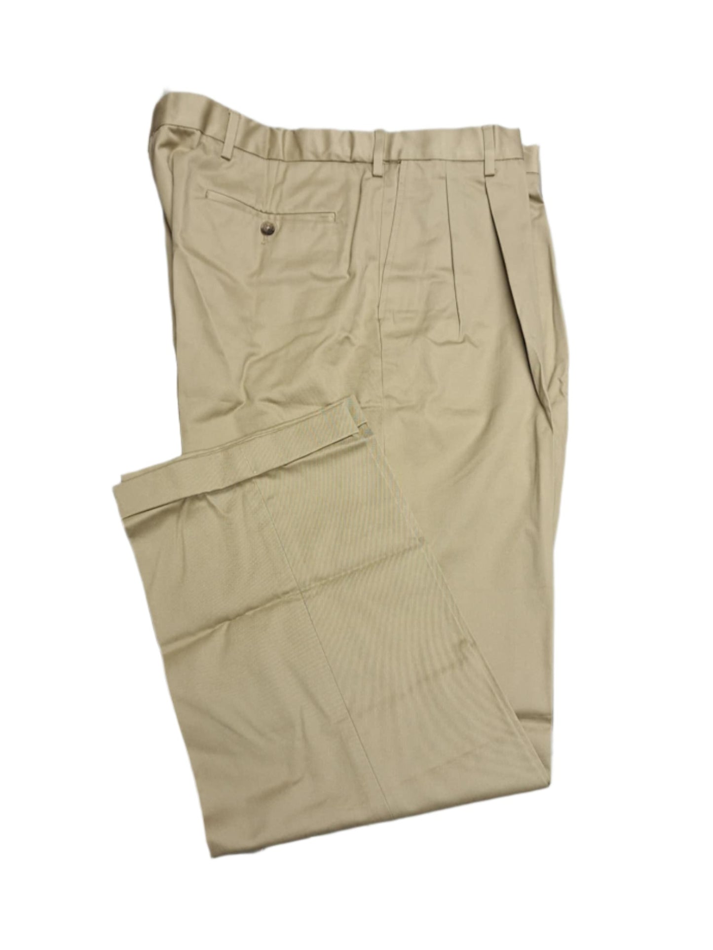 Lands' End Men's Comfort Waist Pleated Front Twill Pants 42x31 NWOT
