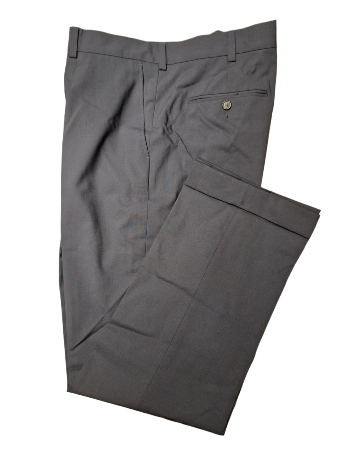 Lands' End Men's Comfort Stretch Traditional Fit Flat Front Trousers 35x33 NWOT