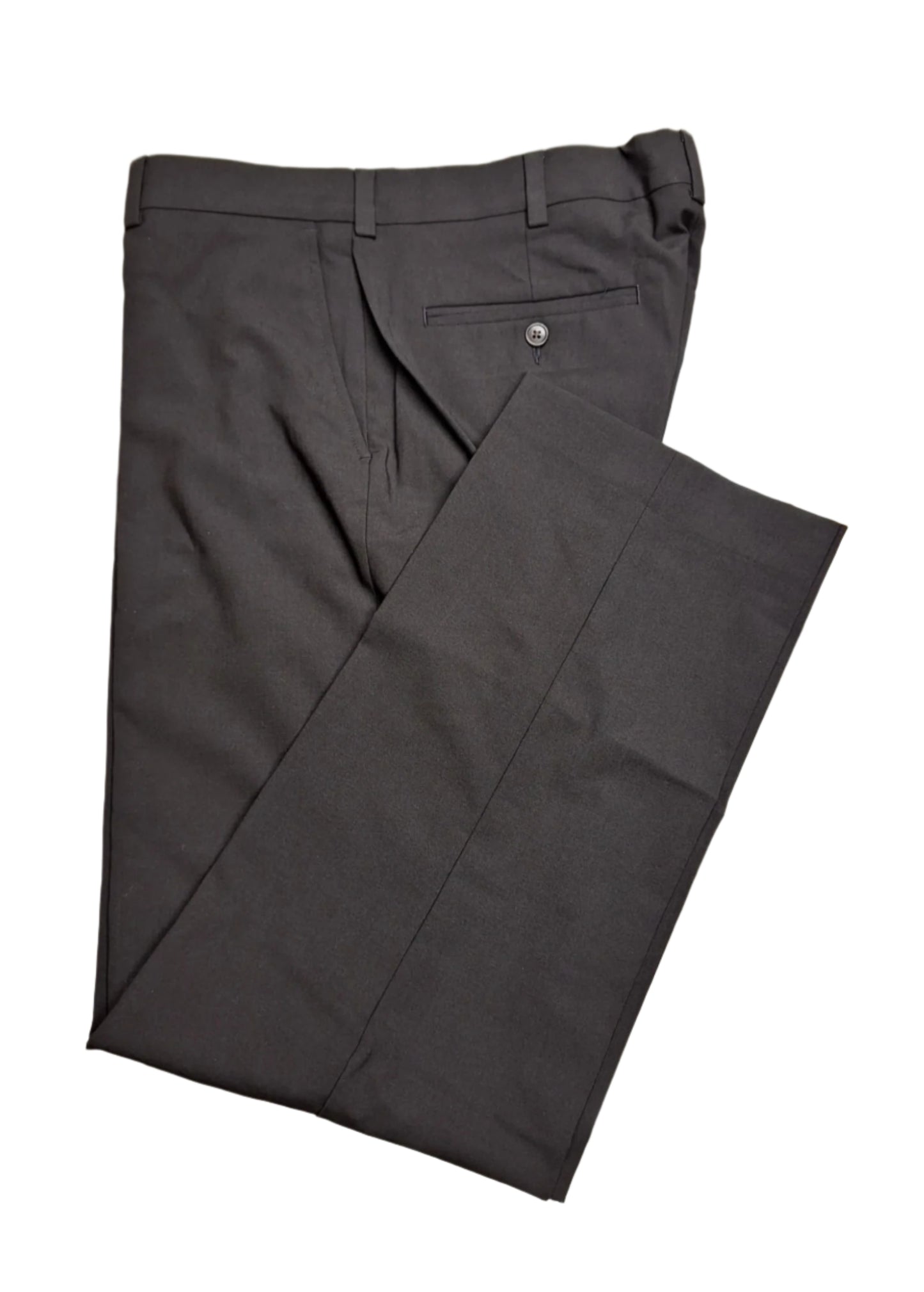 Lands' End Men's Comfort Stretch Tailored Fit Flat Front Wool Pants 31x32 NWOT