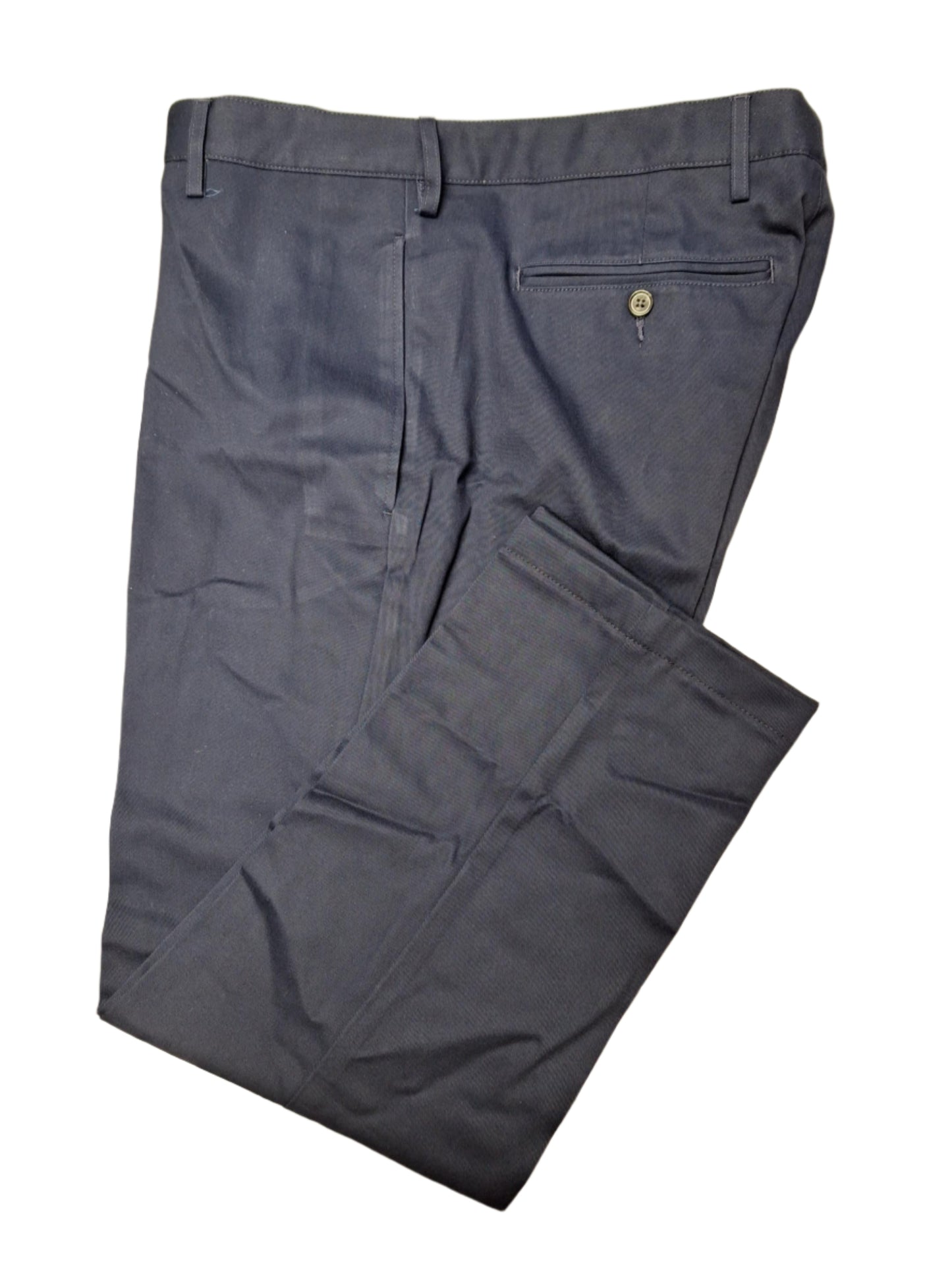 Lands' End Men's Slim Fit Plain Front No Iron Chino Pants - Navy - 36x36 - NWOT