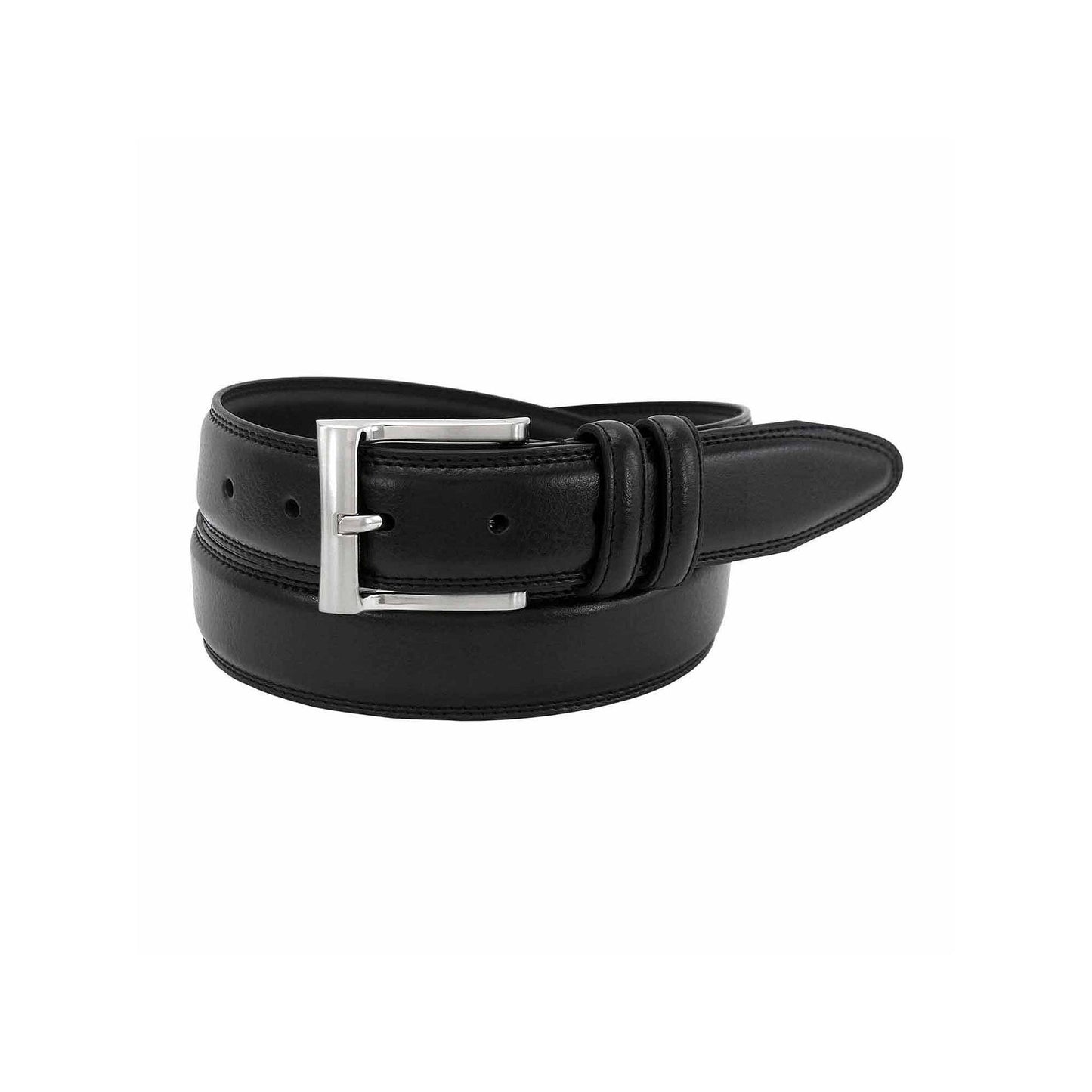 Men's Florsheim Martin 32mm Pebble Grain Leather Belt - Black - 48 - NWT