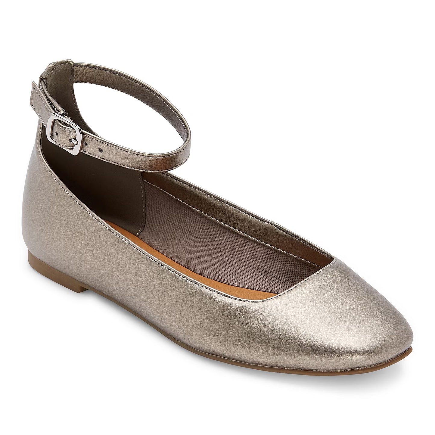 Women's A.n.a Kearny Square Toe Ballet Flats - Metallic - 7.5 - NIB